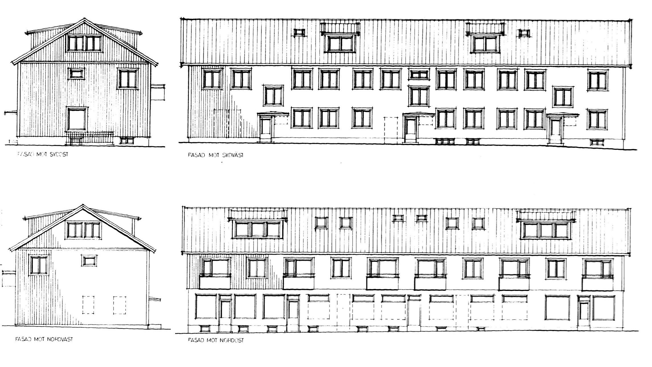 Ritningar av Slåttängsgatan 42