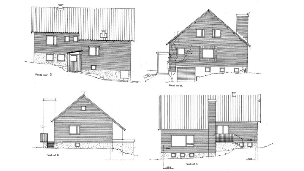 Ritningar av Skogshyddegatan 47